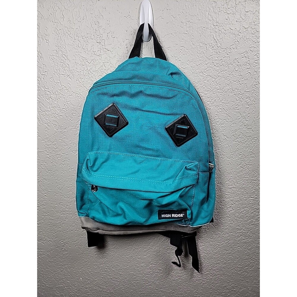 High Ridge Teal Mini Backpack Small Hiking Daypack Bag Turquoise Black Gray
